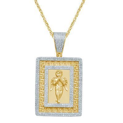 10K 1.09-1.11CT D-PENDANT RDS