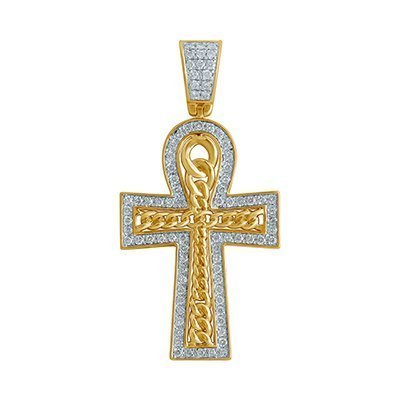 10K 1.09-1.13CT D-PENDANT MEN RDS