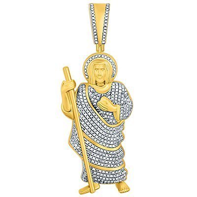 10K 1.12-1.22CT D-PENDANT MEN RDS