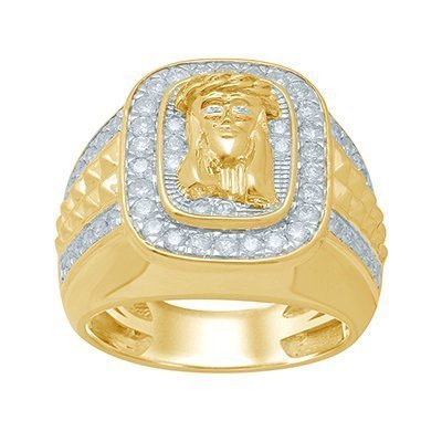 10K 1.13-1.18CT D-RING MEN RDS