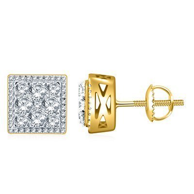 10K 1.18-1.28CT D-EARRING RDS