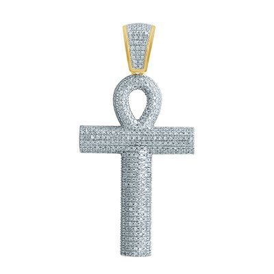 10K 1.19-1.23CT D-PENDANT MENS RDS