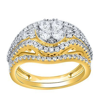 10K 1.24-1.27CT D-BRIDAL SET RDS