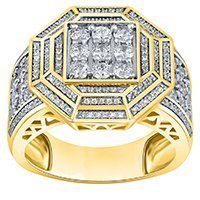 10K 1.63-1.74CT D-RING MENS RDS MP