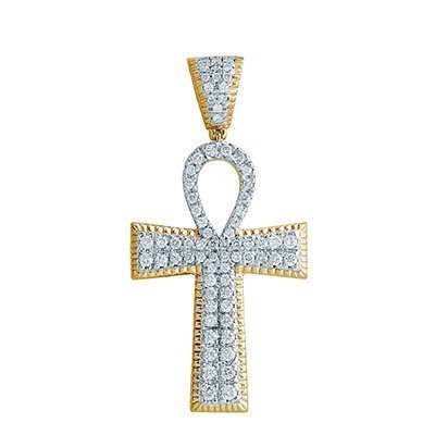 10K 1.72-1.78CT D-PENDANT MENS RDS