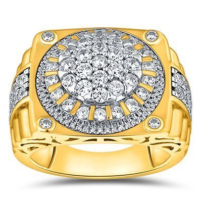 10K 1.85-1.98CT D-RING MEN RDS