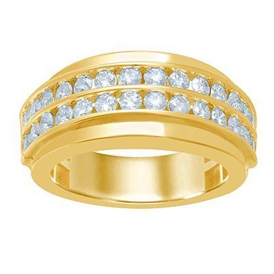10K 1.97-2.00CT D-RING MEN RDS