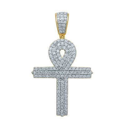 10K 1.97-2.03CT D-PENDANT MENS RDS