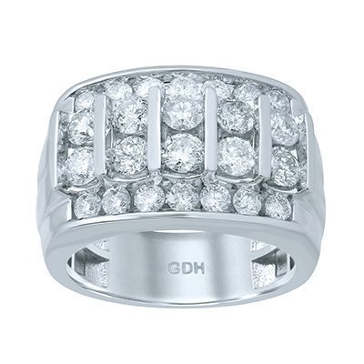 10K 2.97-3.02CT D-RING MEN RDS