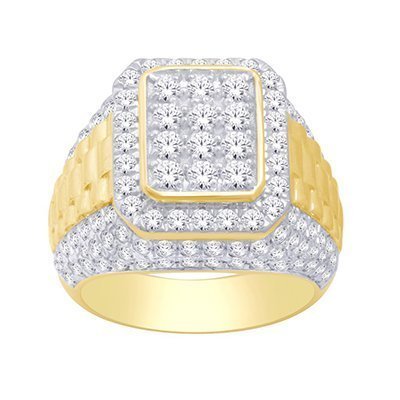 10K 3.58-3.62CT D-RING MENS RDS