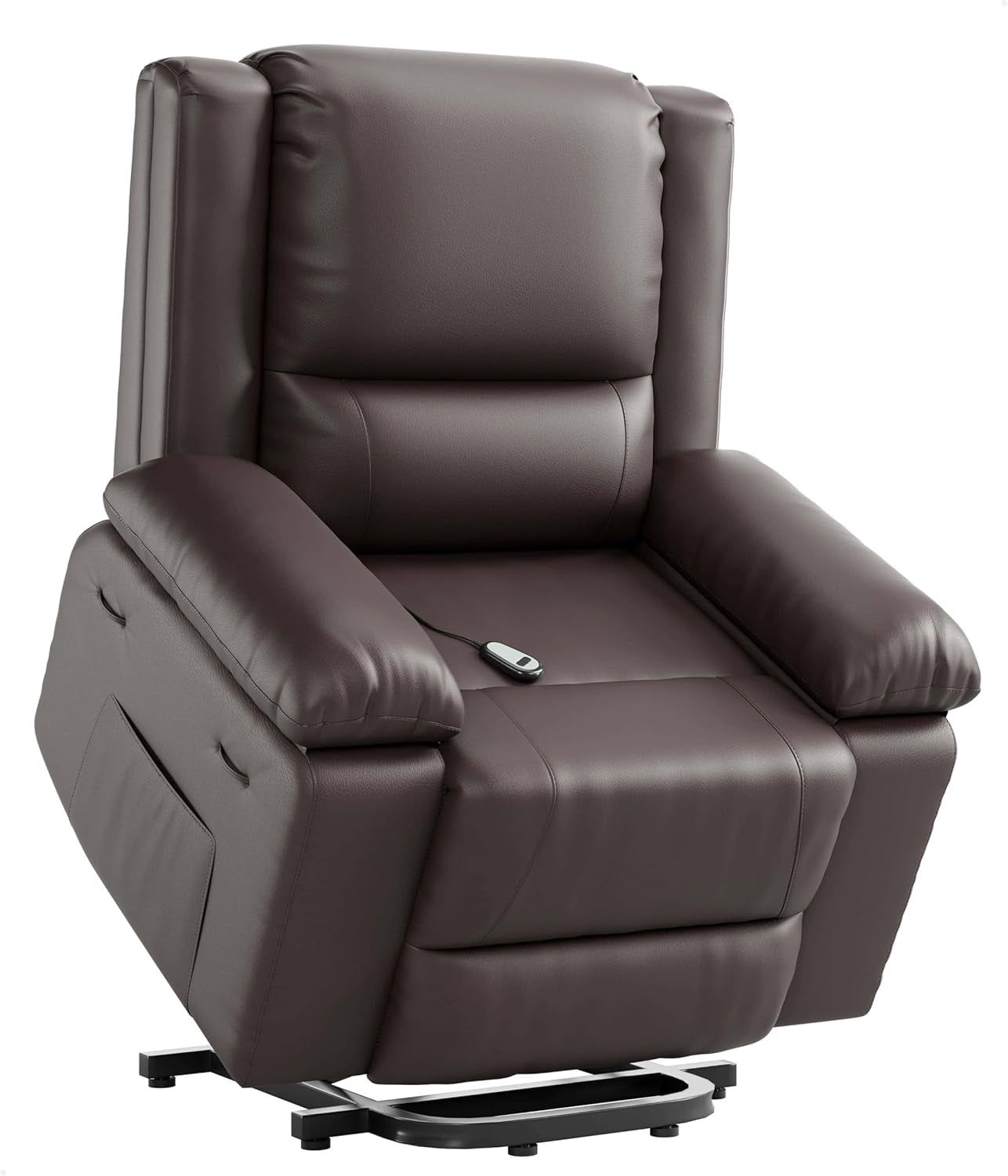 Oversized Wide Power Lift Recliner Chair - Heat and Massage, Adjustable Back and Legs, PU Leather Electric Lift Chair Designed for the Elderly and People with Mobility Impaired