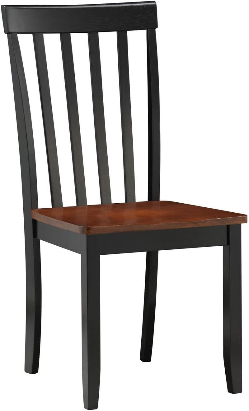 Bloomington Dining Chair, Black/Cherry, Set of 2