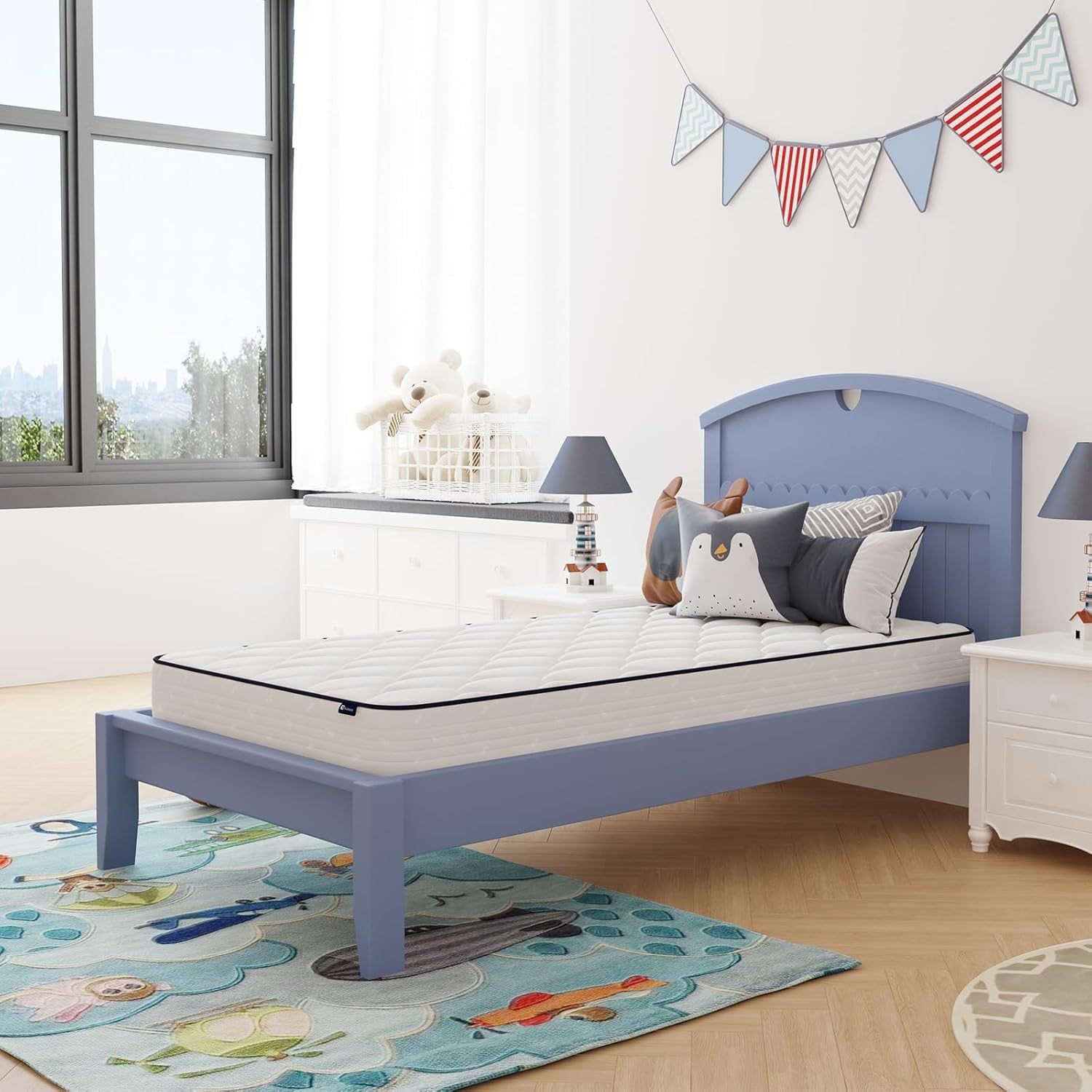 Twin Hybrid Mattress Medium-Soft, 6&quot;, CertiPUR-US Certified