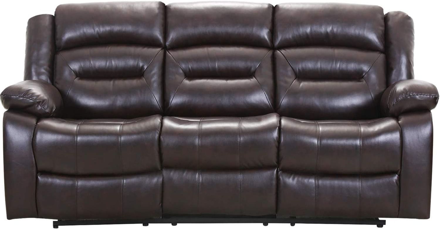 3-Seat Home Theater Recliner Sofa Set, Gray