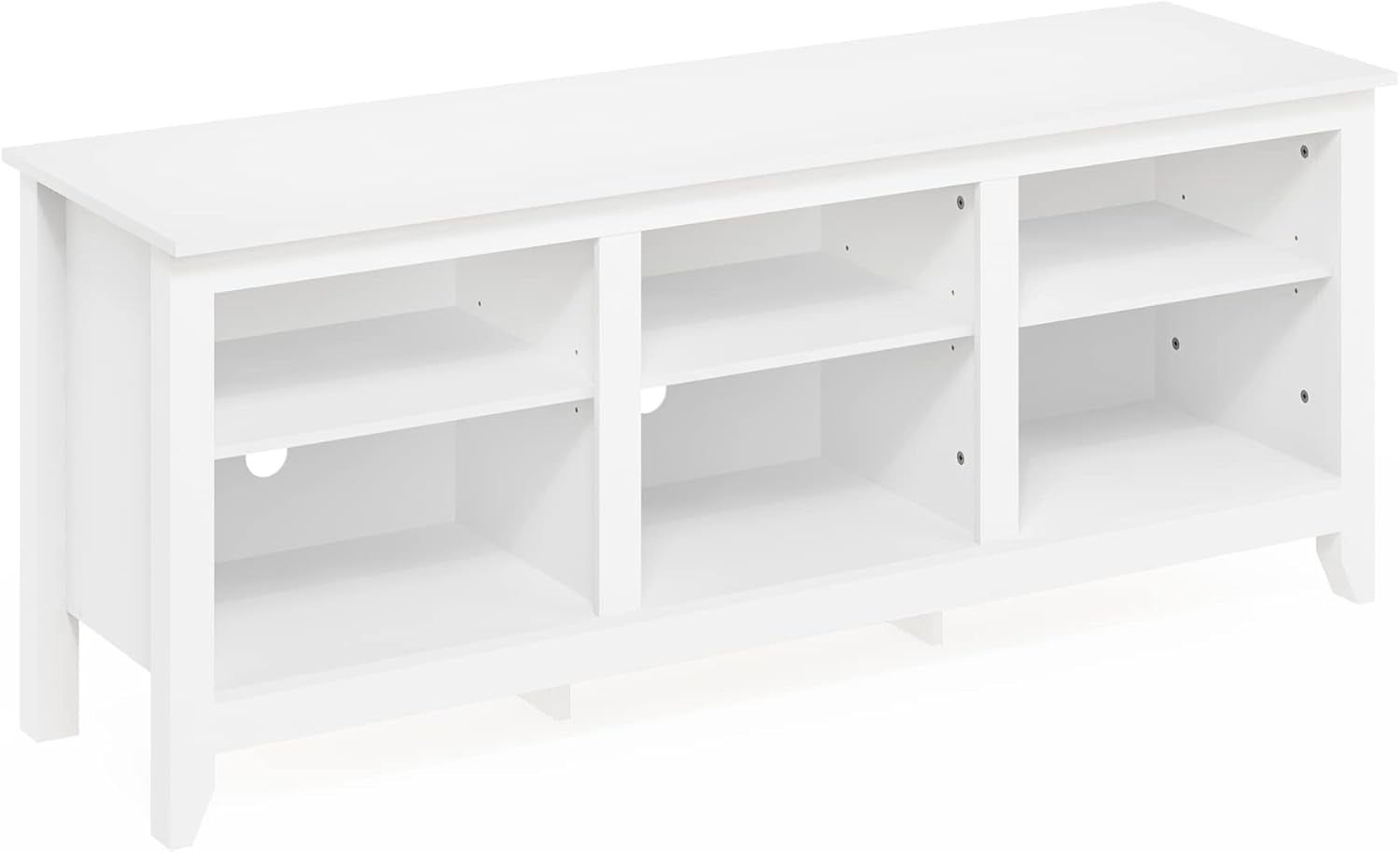 Jensen Entertainment Center for TV up to 65 Inch, 65-Inch, Solid White