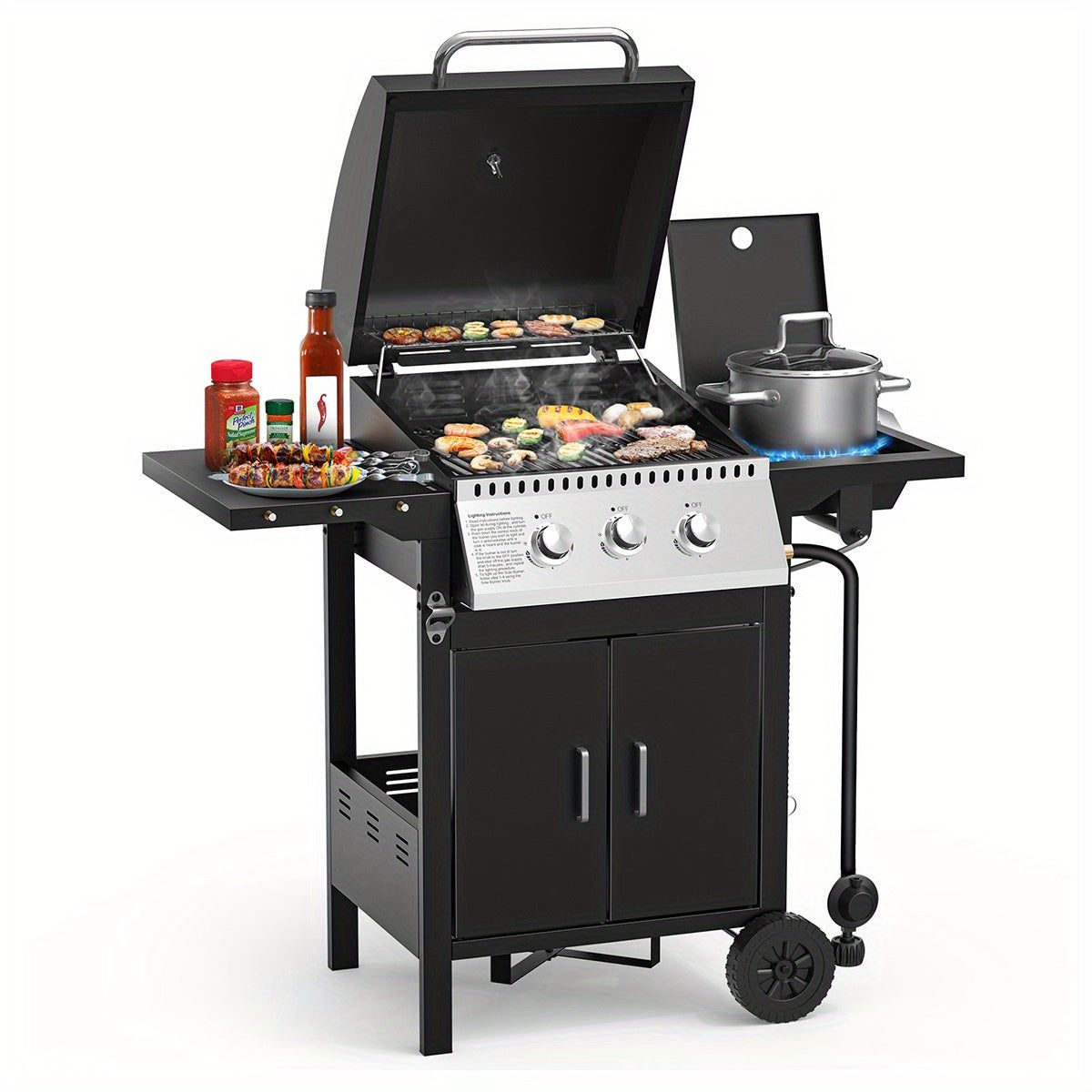 Ultimate 3 Burner Propane Grill for Outdoor Feasts