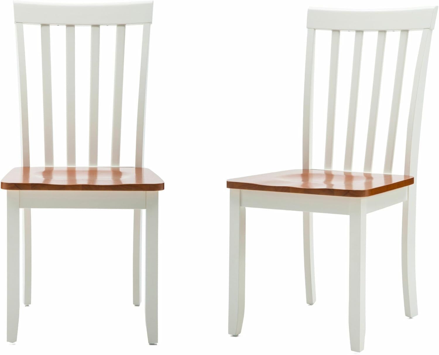 Bloomington Dining Chairs, Set of 2 - White/Honey Oak