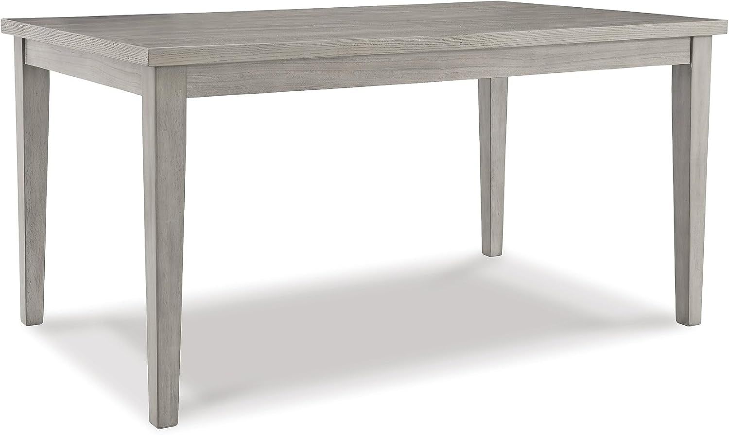 Parellen Modern Farmhouse Rectangular Dining Room Table, Gray