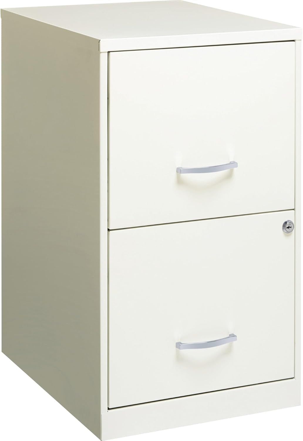 2-Drawer File Cabinet, 14.2&quot; X 18&quot; X 24.5&quot;, White