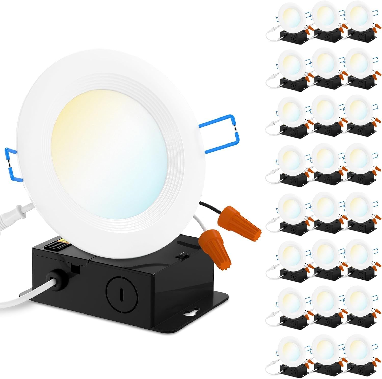 Ultra-Thin Canless LED Recessed Lighting, 24 Pack
