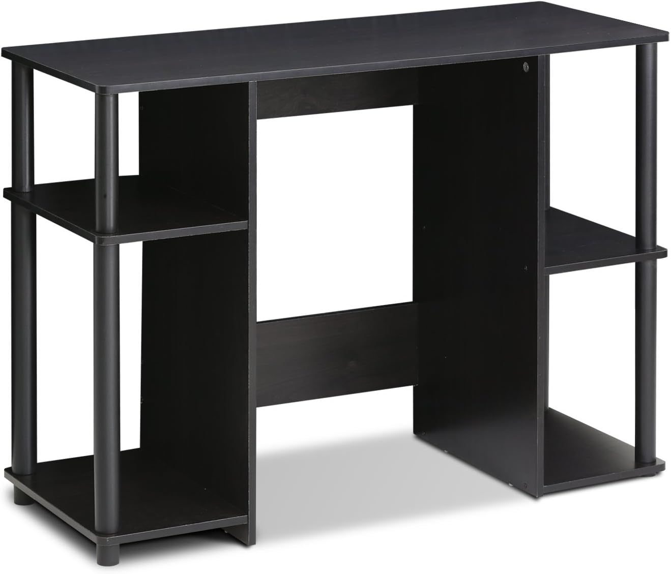 JAYA Computer Study Desk,Open Storage, Espresso