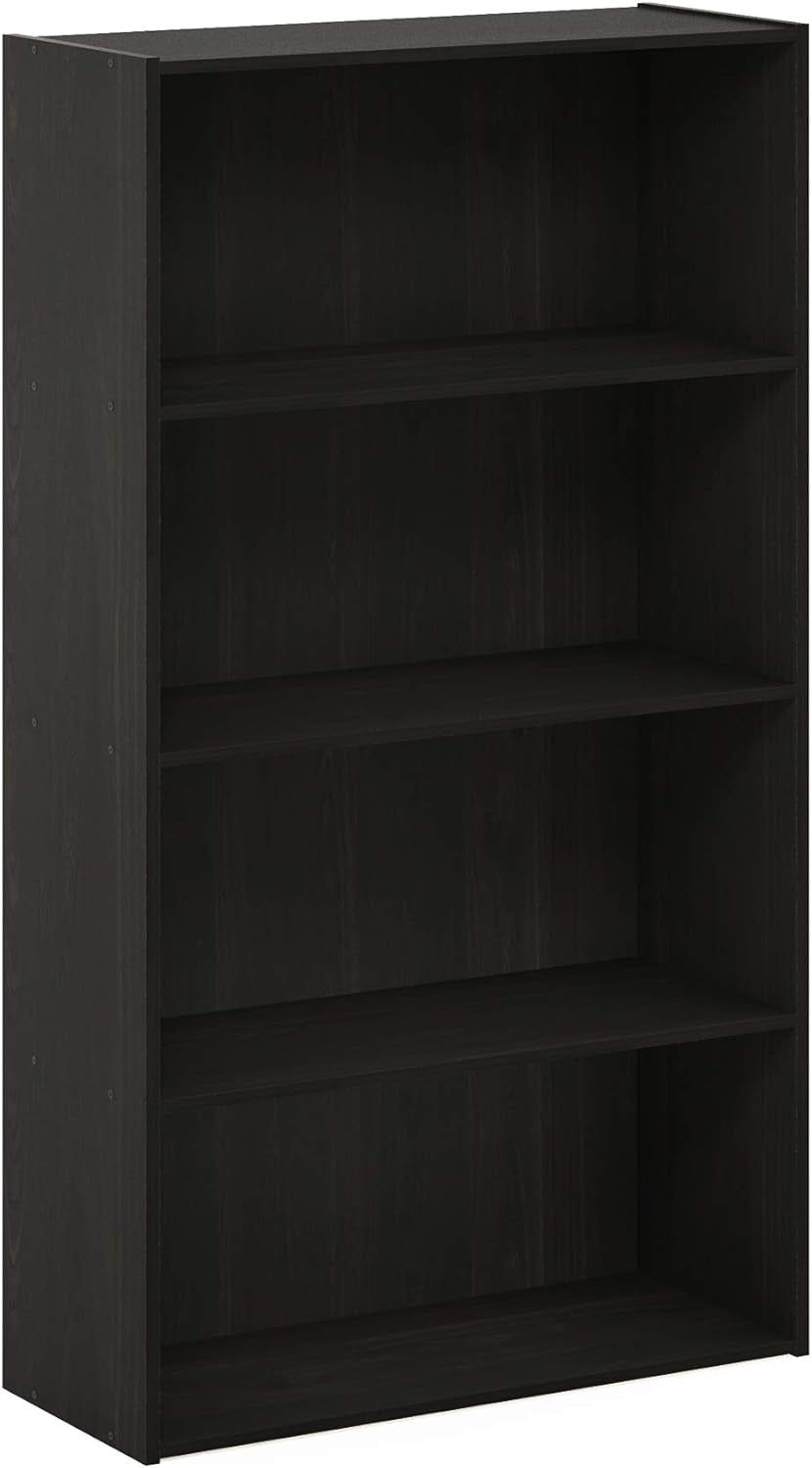 Pasir 4-Tier Bookcase / Bookshelf / Storage Shelves, Espresso