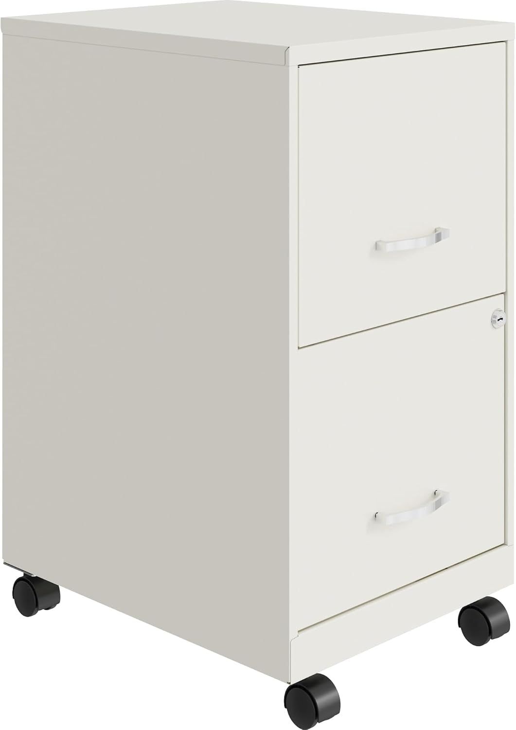 LYS SOHO File/File Mobile File Cabinet, White