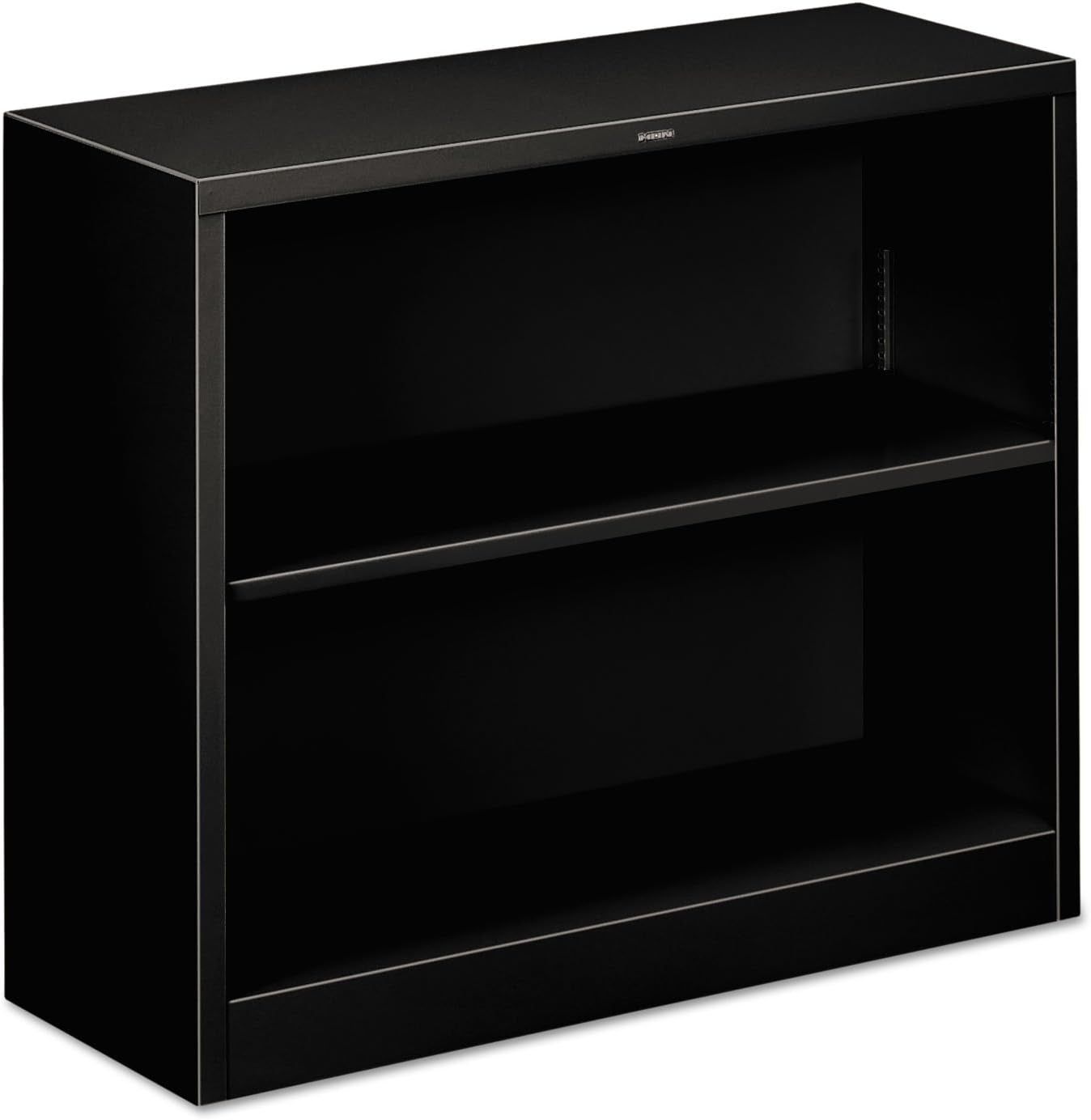 Brigade 2-Shelf 29-Inch H Bookcase, Black Steel (S30ABCP)