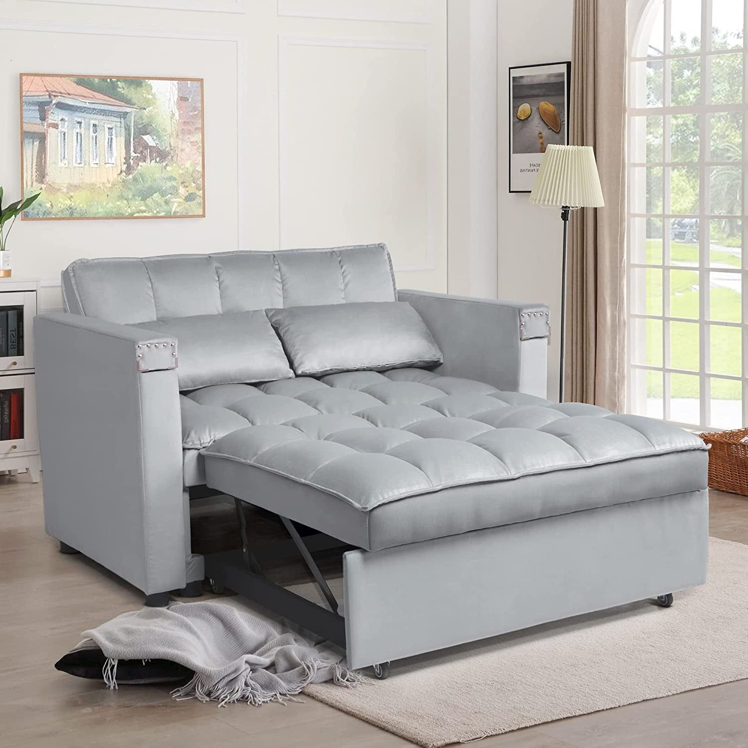 Multi-Functional Sofa Bed with Hidden Table