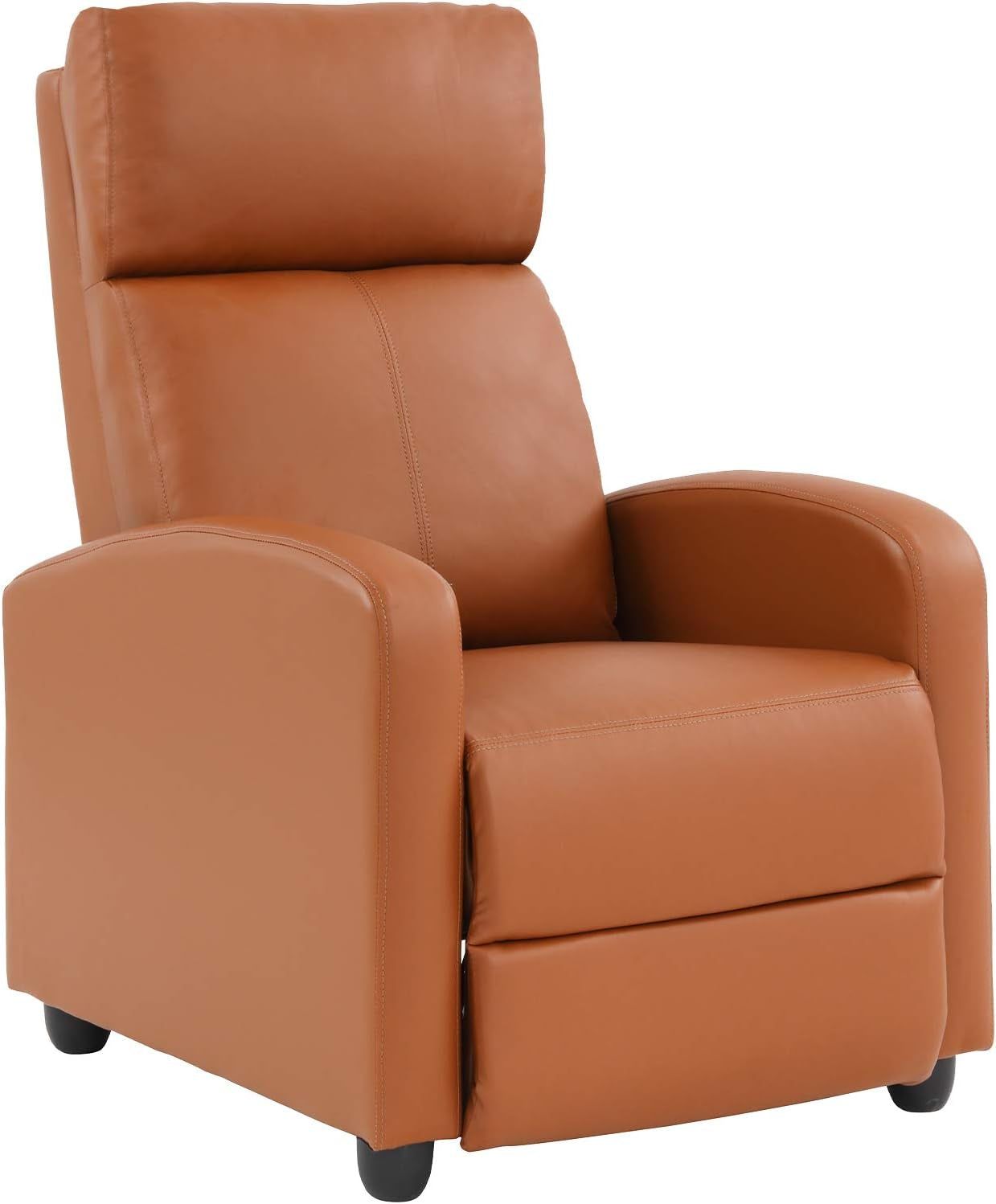 Recliner Chair for Living Room Reading Chair Home Theater Seating Reclining Chair Recliner Sofa Winback Chair Single Sofa Modern Easy Lounge with PU Leather Padded Seat Backrest