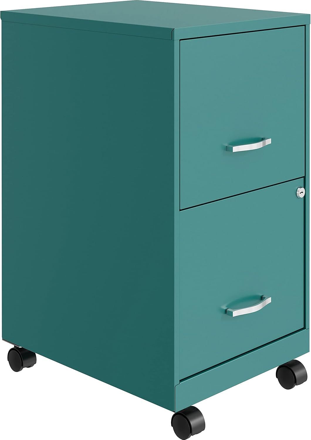 LYS SOHO File/File Mobile Cabinet, Teal