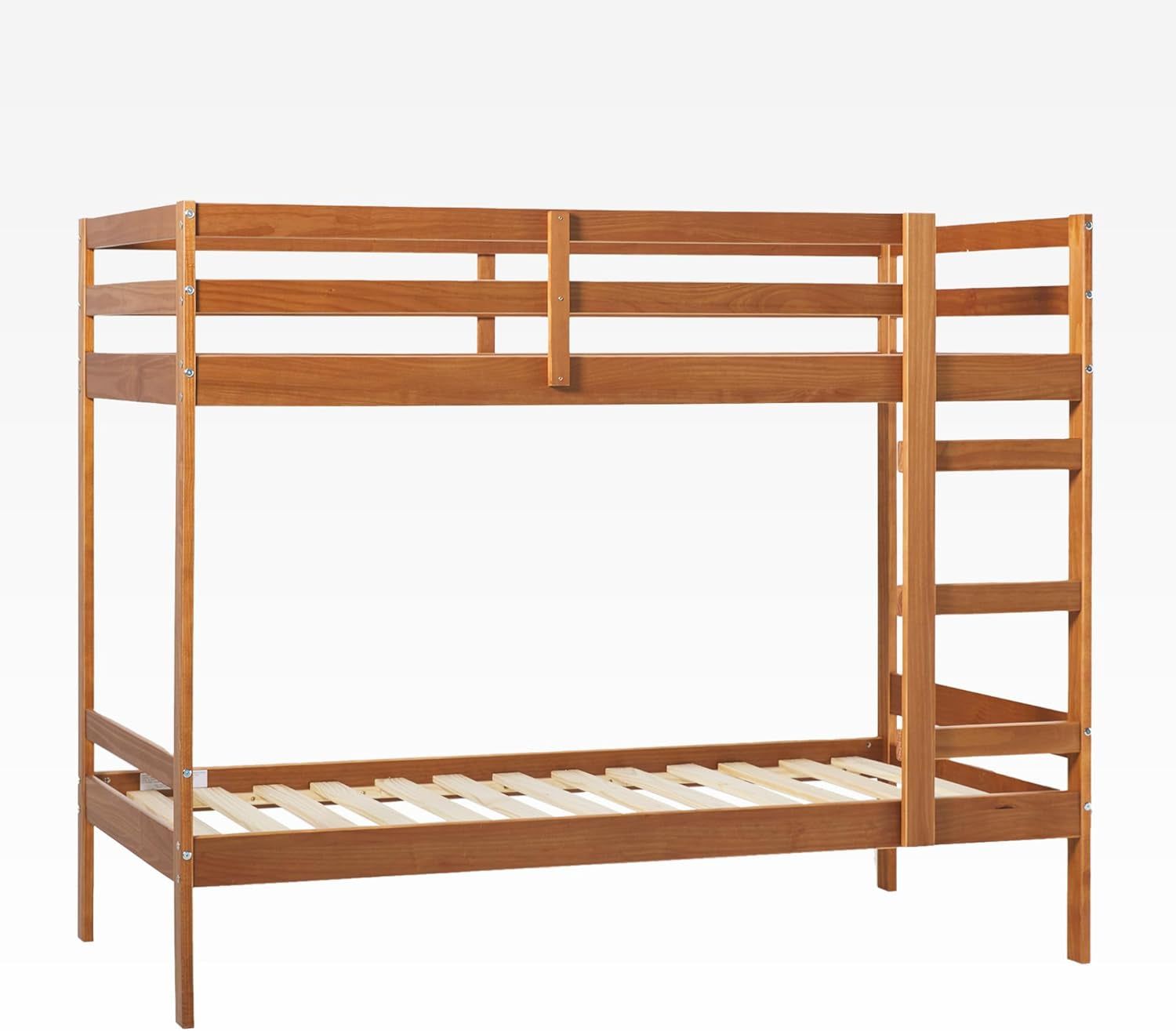Modern Twin-Size Children&#39;S Bed Frame Bedroom, Twin-Size, Caramel