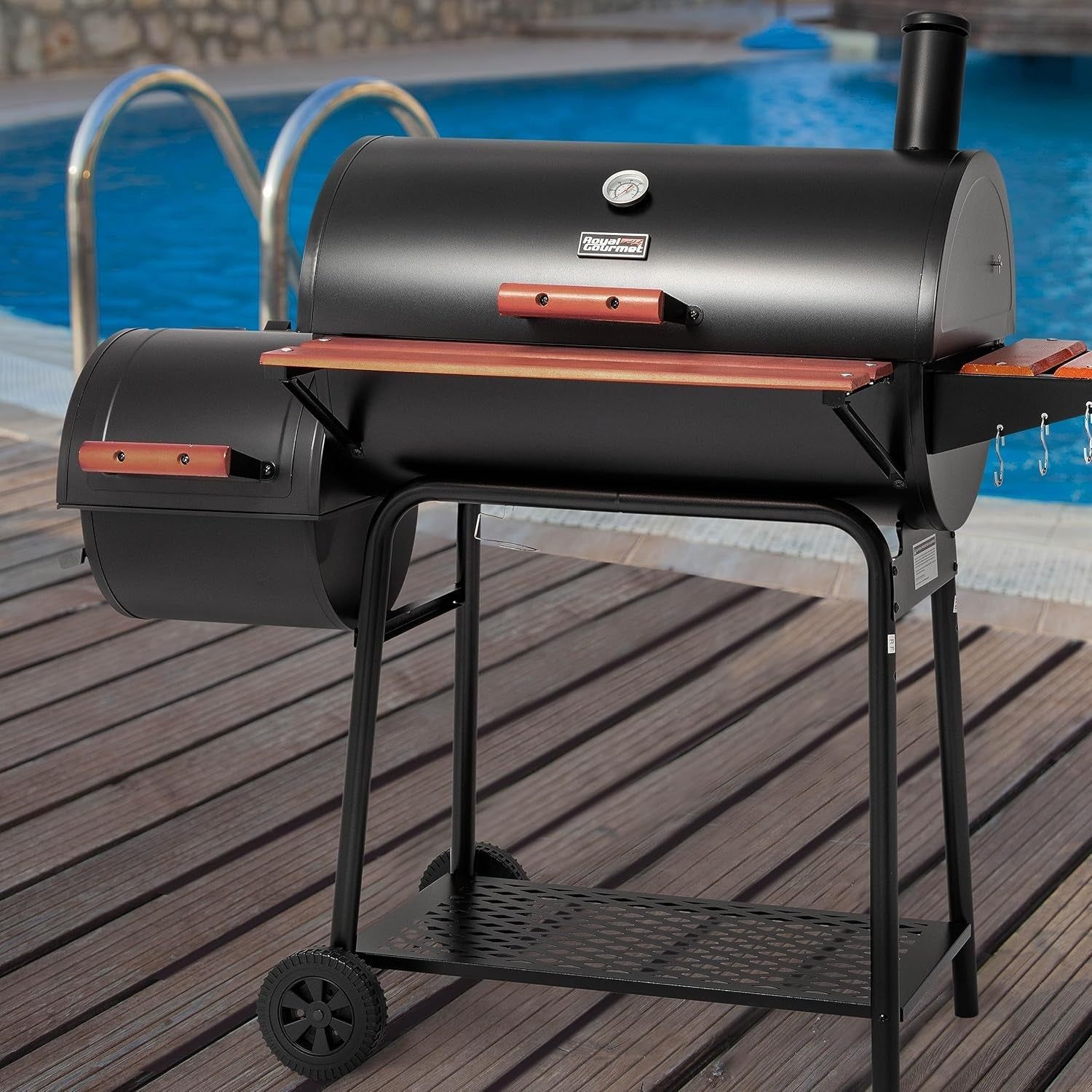 30 Inch Charcoal Grill 811 Inch, Side Tables, Smoker