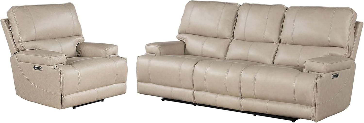 Whitman - Verona Linen - Powered by Freemotion Power Reclining Sofa and Recliner