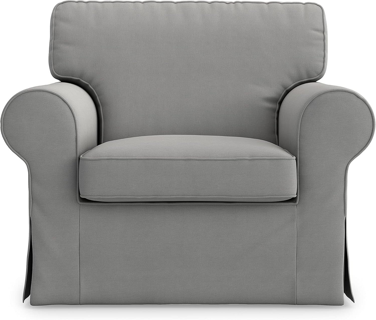 Ektorp Armchair 5 Color Cotton Cover for the IKEA Ektorp Chair Slipcover Replacement(Cotton-Grey)