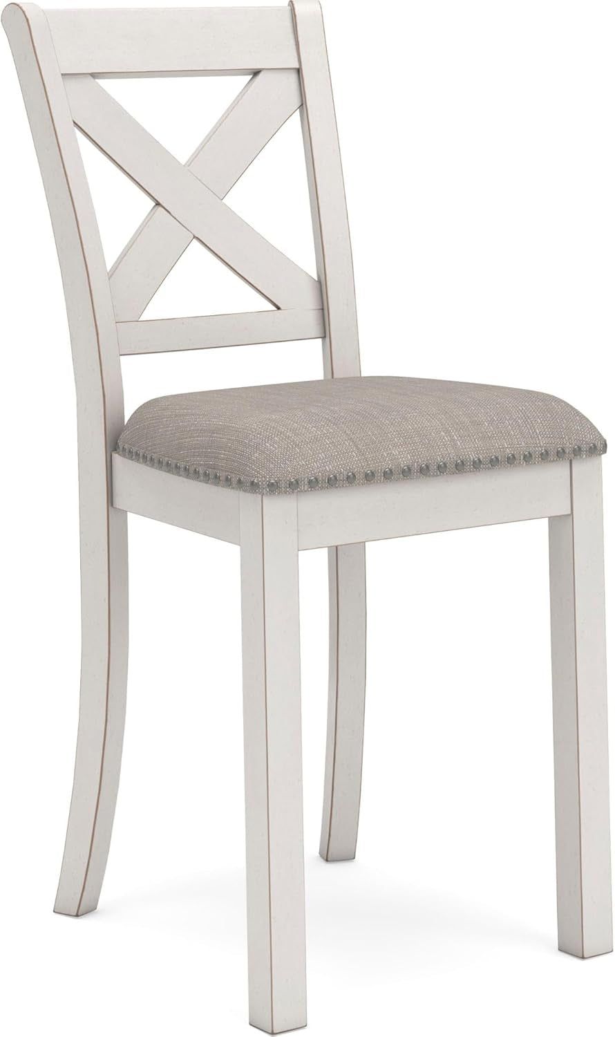 Robbinsdale Counter Height Bar Stool, 20&quot; W X 23&quot; D X 42&quot; H, White