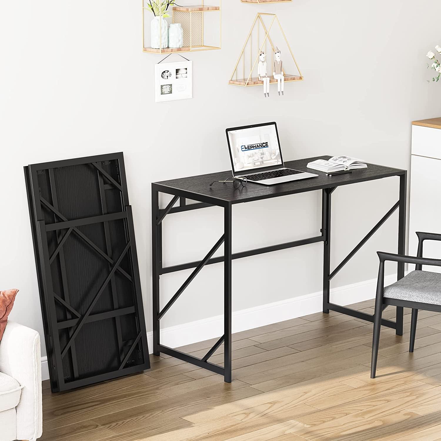 No Assembly Folding Desk for Small Spaces