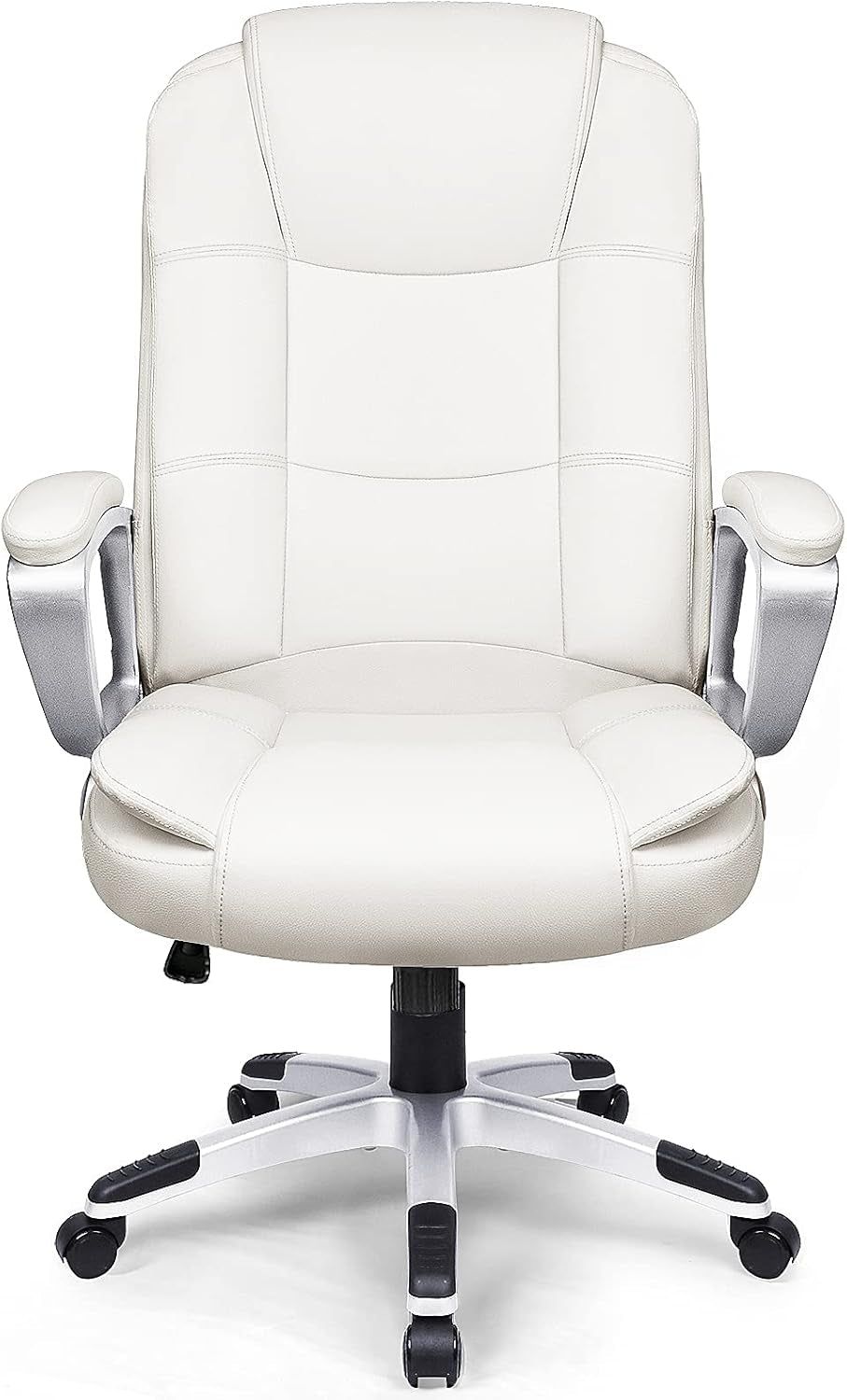 Home Office Chair, 400LBS Big and Tall Chair Heavy Duty Design, Ergonomic High Back Cushion Lumbar Back Support, Computer Desk Chair, Adjustable Executive Leather Chair with Armrest