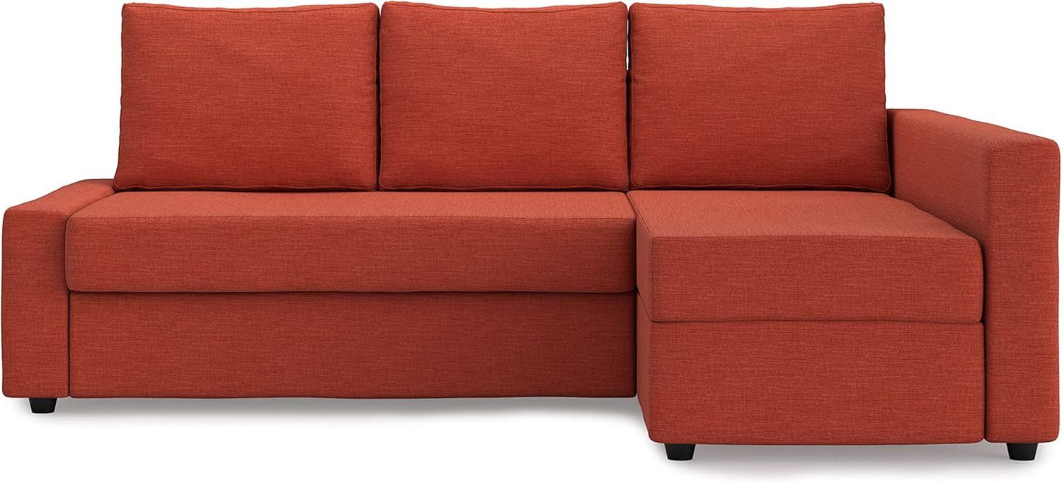 Snug Fit Friheten Slipcover for the IKEA Friheten with Chaise Corner Cover, Sofa Bed Cover, Sectional Slipcover Replacement (Orange)
