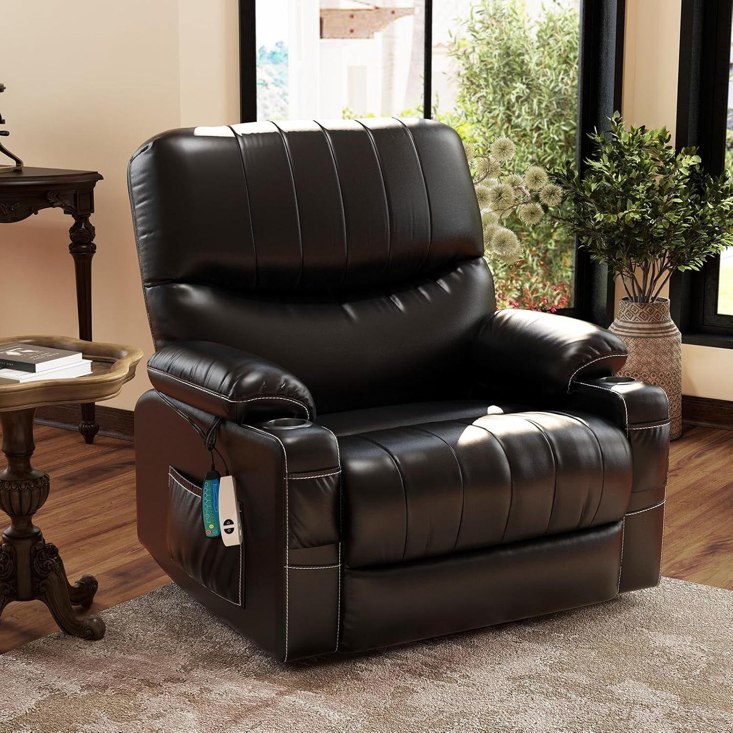 Large Lift Chair with Heat, Massage, &amp; USB