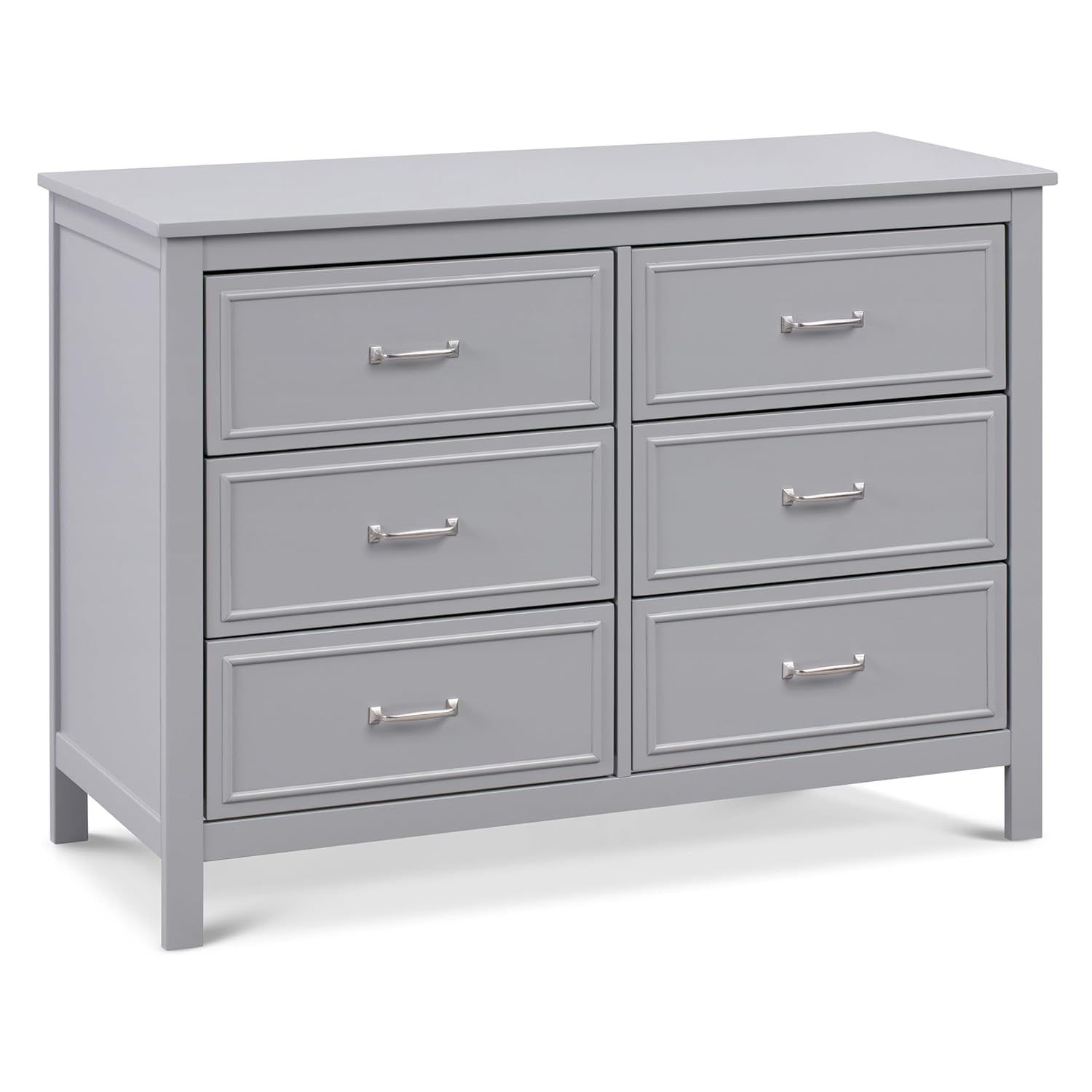 Charlie 6-Drawer Double Dresser in Grey
