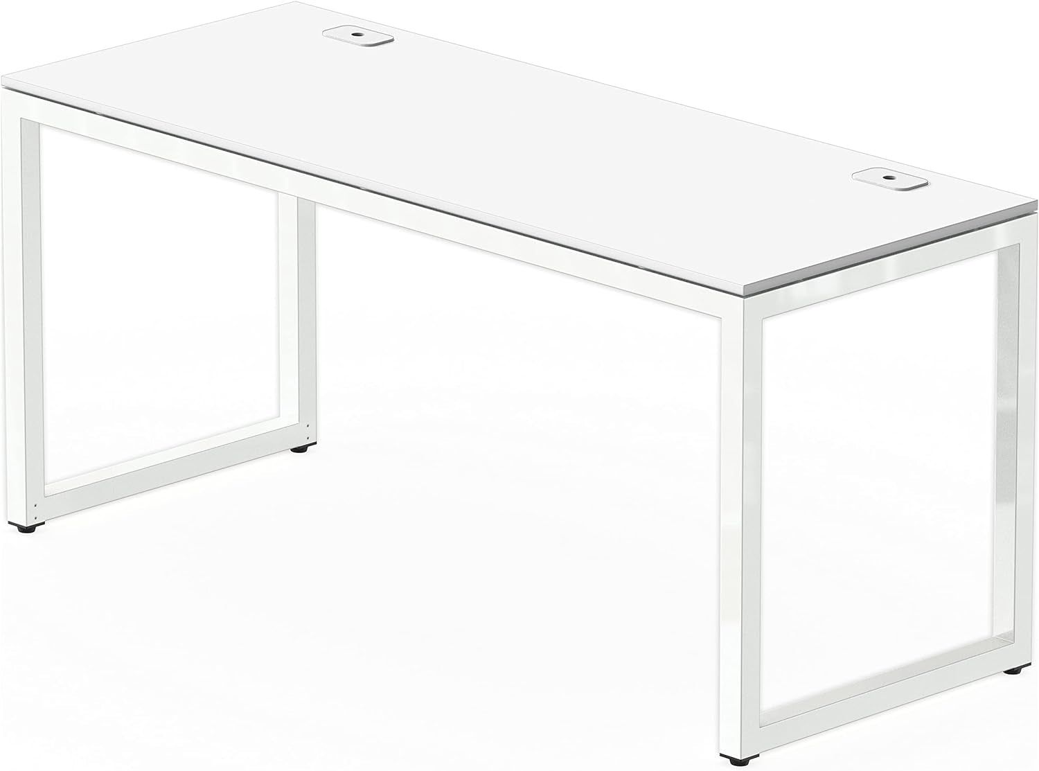 Home Office 55-Inch Large Computer Desk, 24&quot; Deep, White