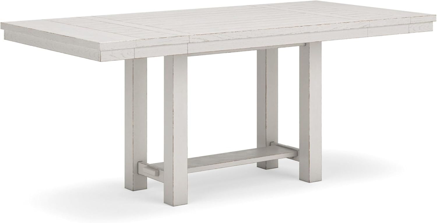 Robbinsdale Counter Height Dining Extension Table, 42&quot; W X 86&quot; D X 36&quot; H, White