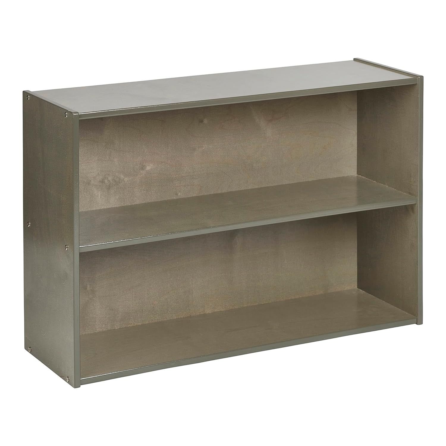 Streamline 2-Shelf Storage Cabinet, 24In, Kid&#39;S Bookshelf, Grey Wash