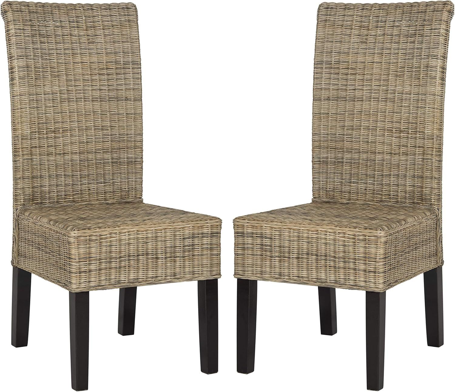 Home Collection Arjun Grey Wicker 18-Inch Dining Chair