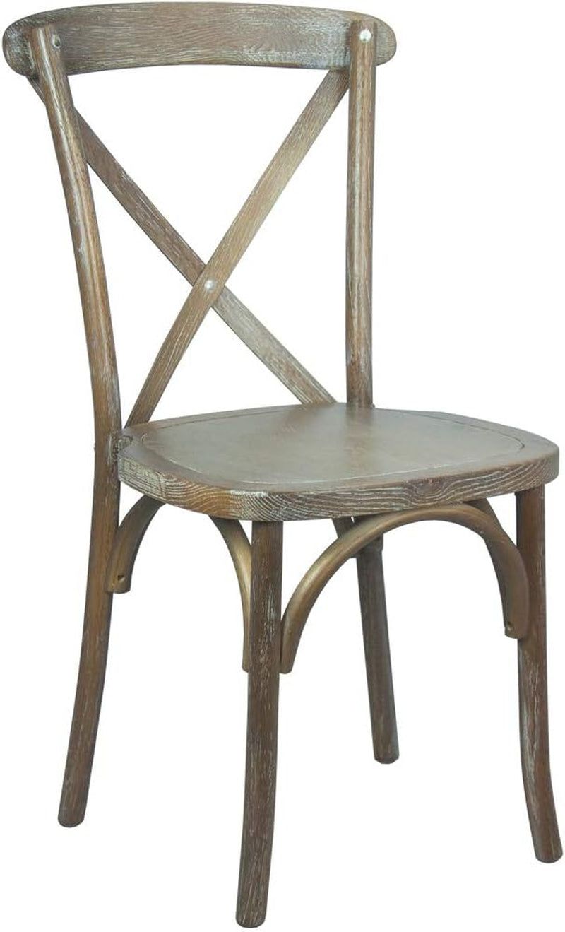2-Pack Medium with White Grain X-Back Chair