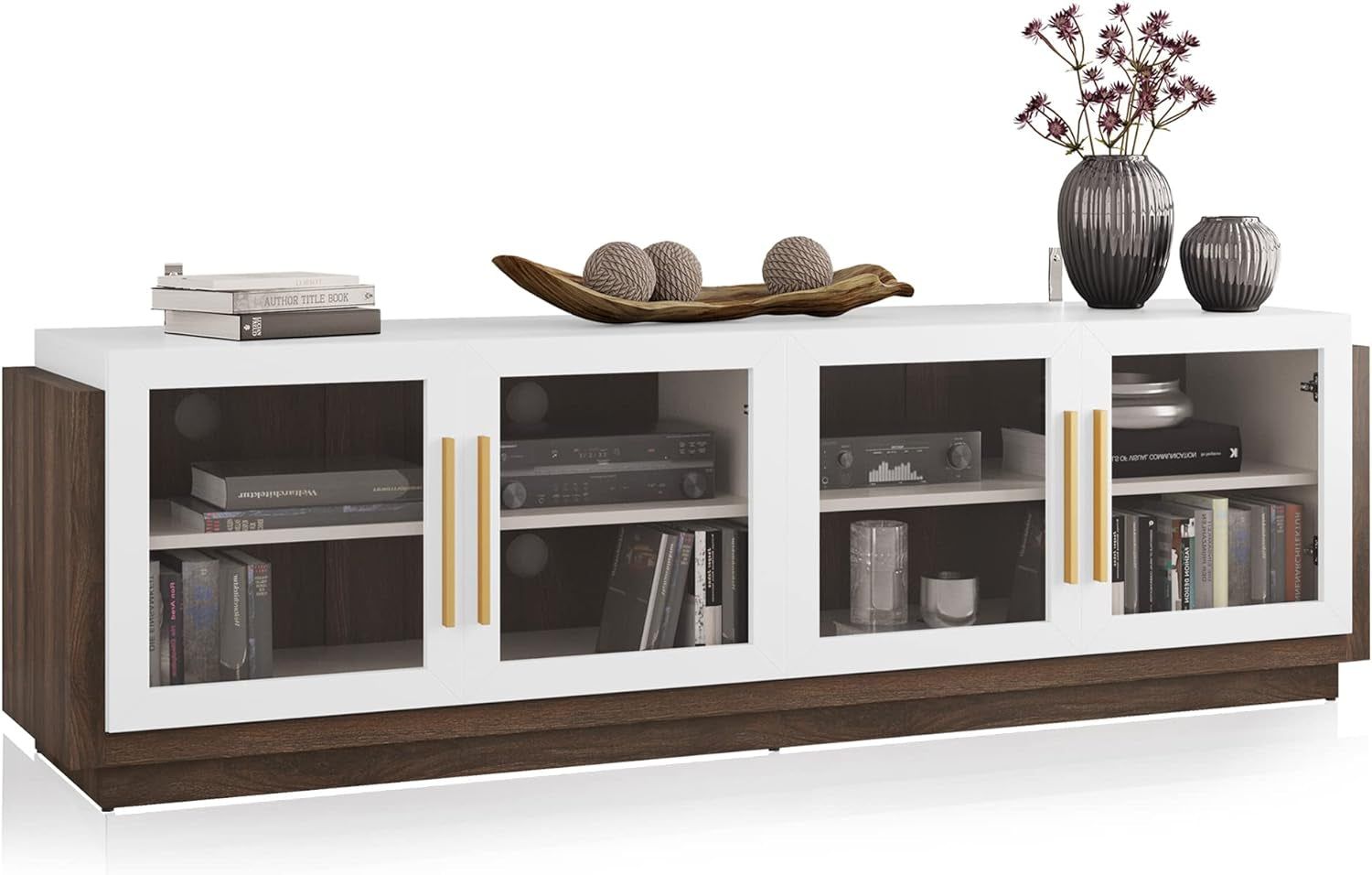 Modern White Entertainment Center for 70 Inch TV