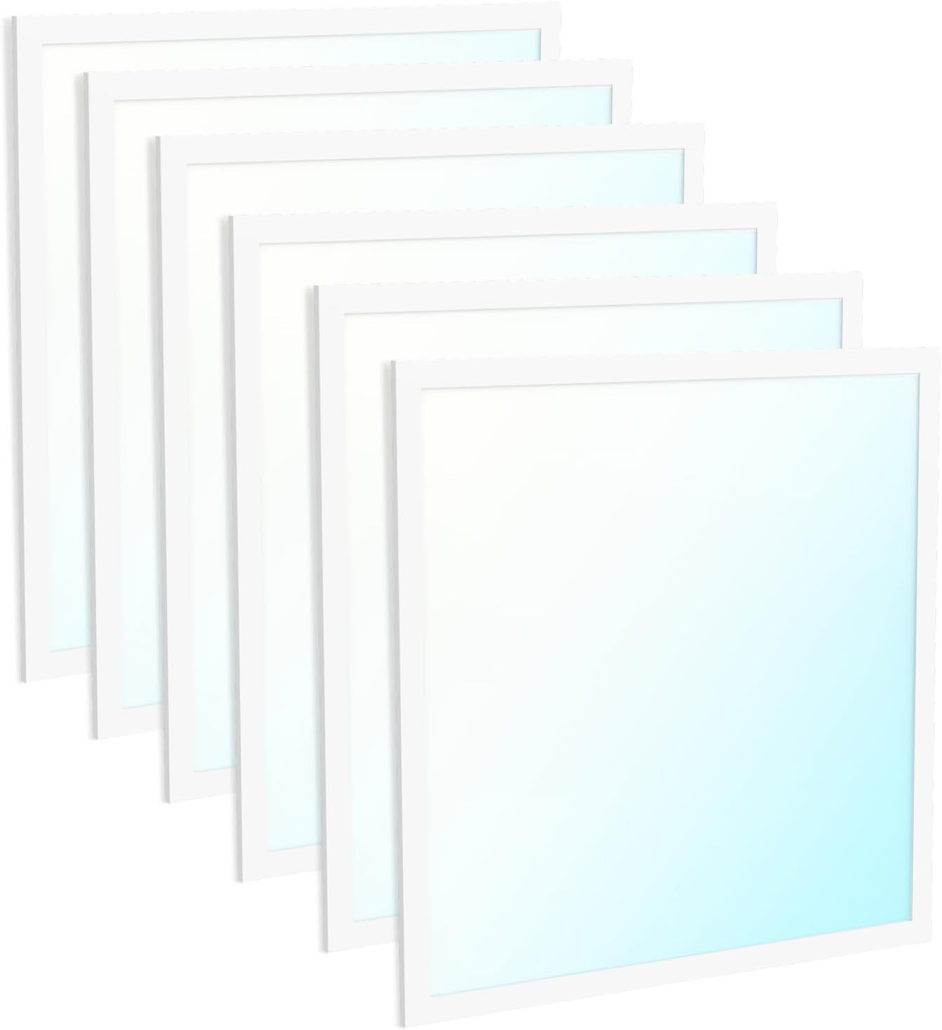 Sunco 6 Pack 2X2 LED Flat Panel Light Dual Selectable CCT 4000K/5000K/6000K &amp; Selectable Wattage 30W/35W/40W, 5200 Lumens, Dimmable 0-10V Back-Lit Troffer Replacement Light Fixture ETL
