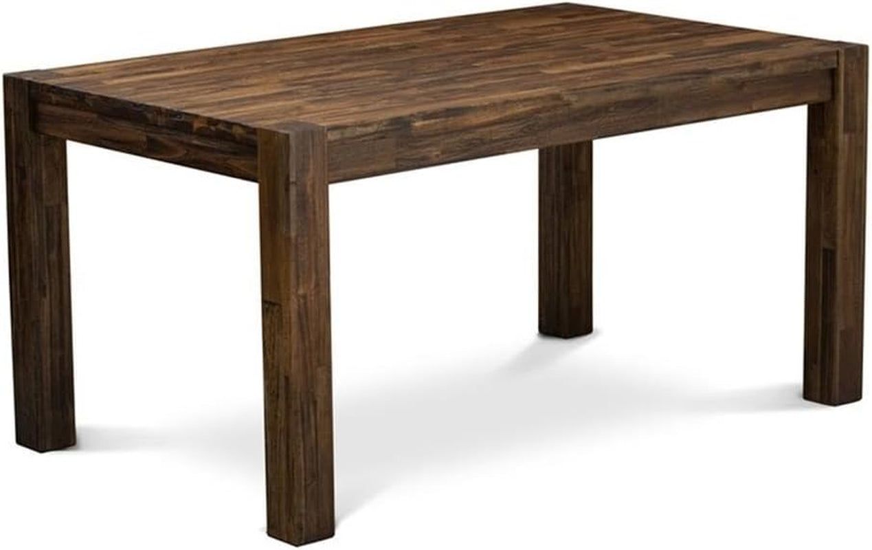 CN6-07-T Celina Dining Room Table - Rectangle Rustic Farmhouse Table , 36X60 Inch, Jacobean