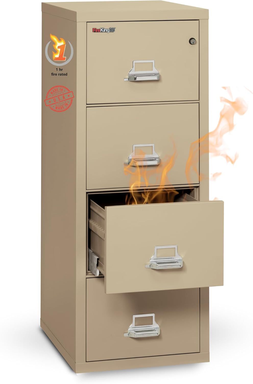 Parchment 4 Drawer Fire Safe Legal File